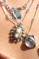 Pierced Agate Necklace