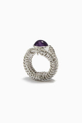 Barnacle Ring Large with Amethyst