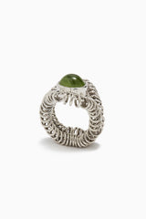 Barnacle Ring Large with Peridot