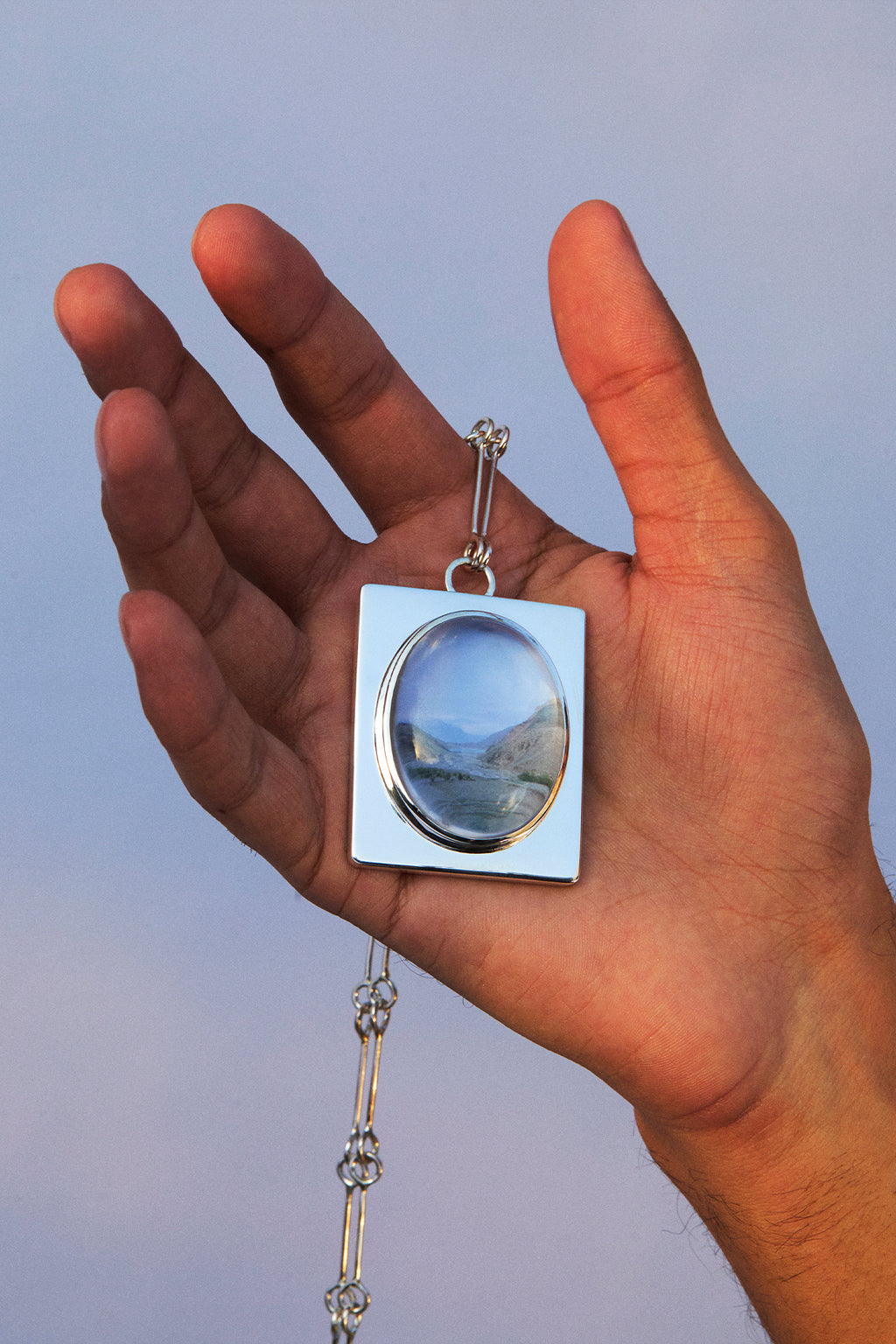 Crystal Portal Necklace (Passport Photo Size)