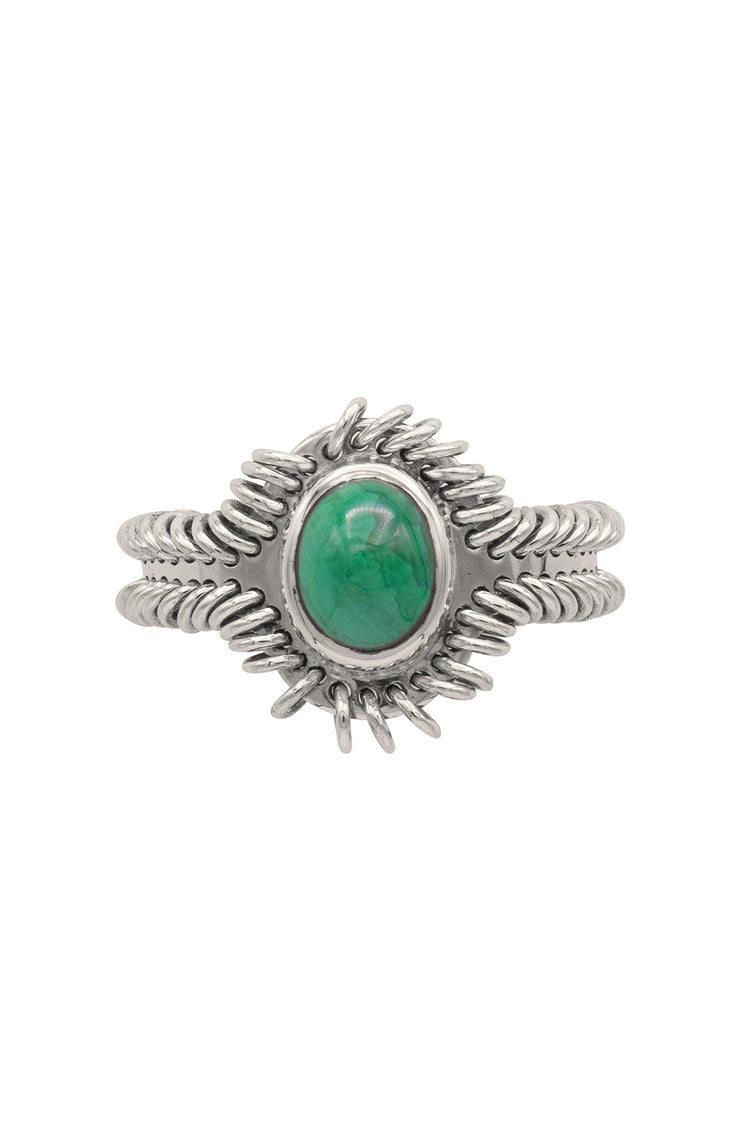 Barnacle Ring Small Malachite