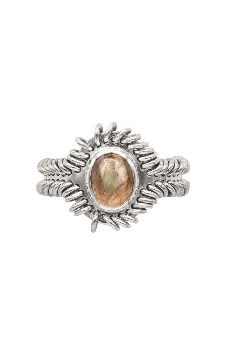 Barnacle Ring Small Labradorite