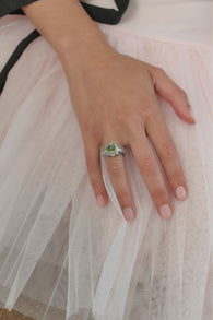 Barnacle Ring Small with Peridot