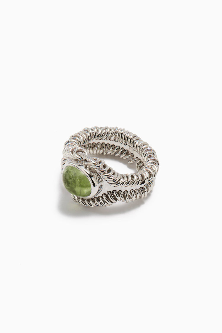Barnacle Ring Small with Peridot