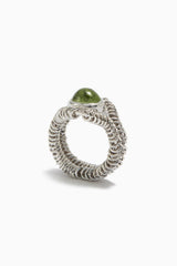 Barnacle Ring Small with Peridot