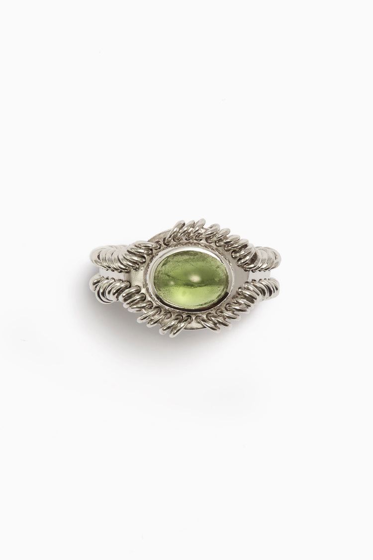 Barnacle Ring Small with Peridot