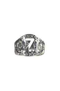 Baagh Baagh Stencil Ring - English